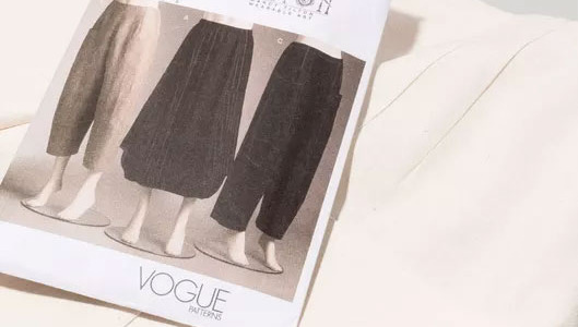 Tableau de mesure des patrons Vogue, McCall´s et Butterick